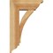 Ekena Millwork Thorton Traditional Rough Sawn Bracket w/ Offset Brace, Western Red Cedar, 6"W x 14"D x 22"H BKT0604X14X22THR01RWR - alternate 3